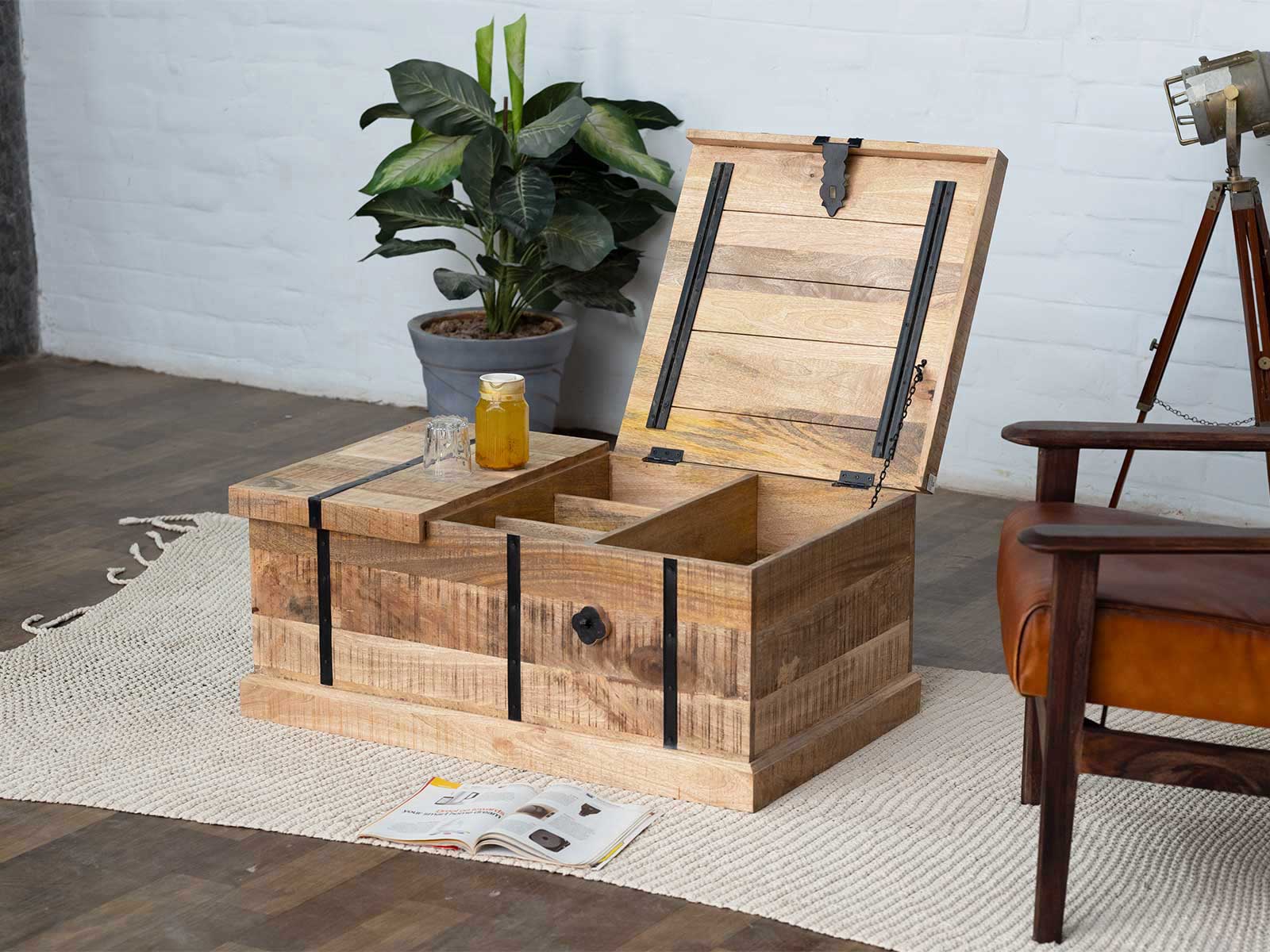 Solid Wood Storage Trunk - Image 4