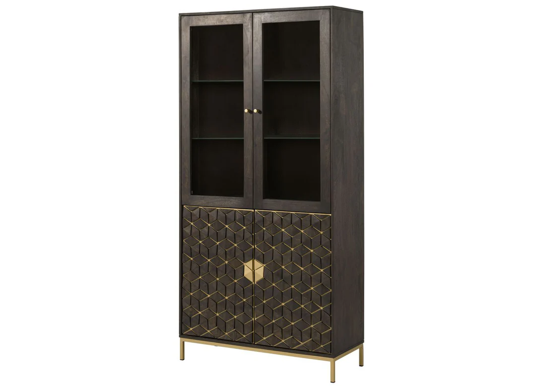 Solid Diamond Wooden Cupboard Unit