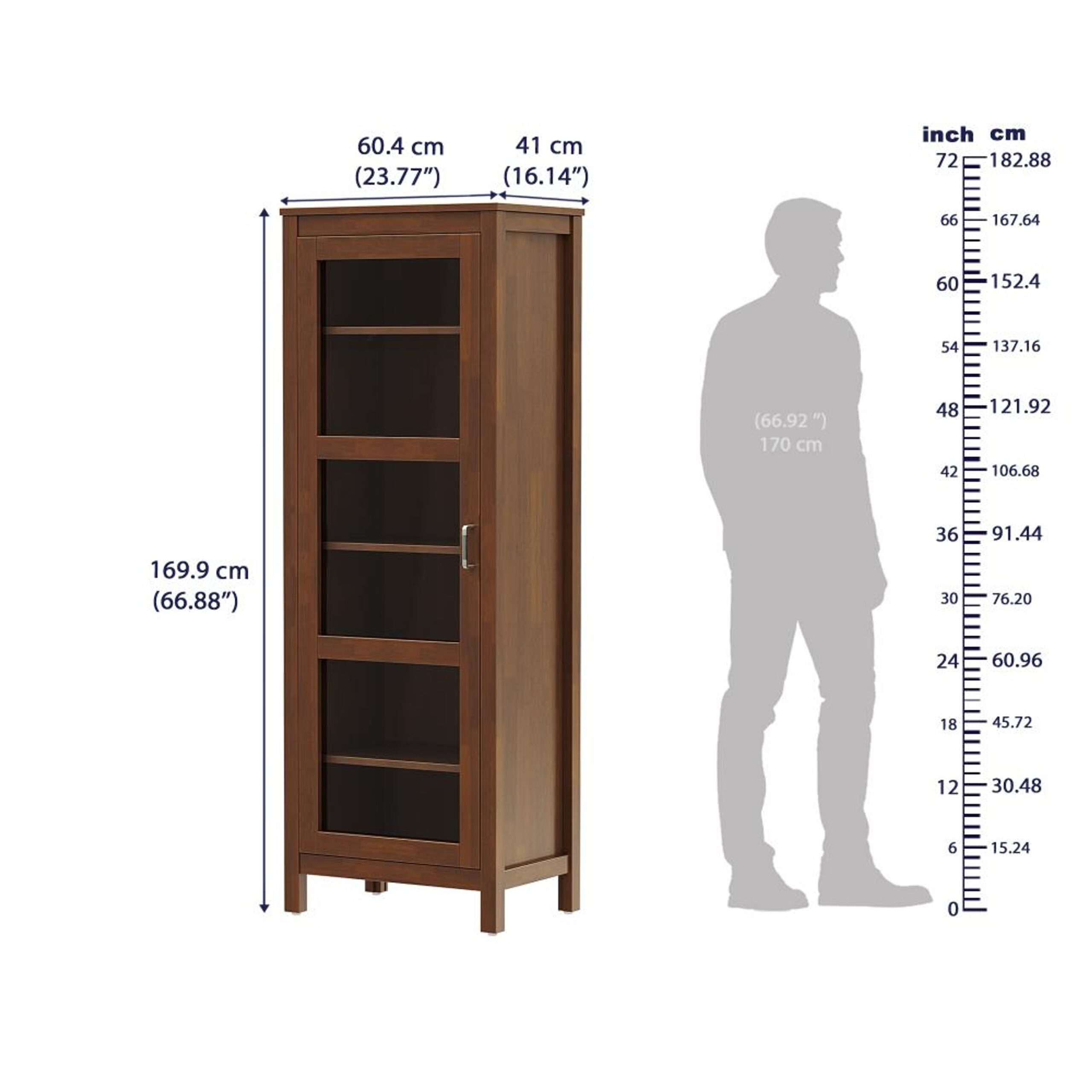 Solid Wood Glass Cupboard Unit - Image 5
