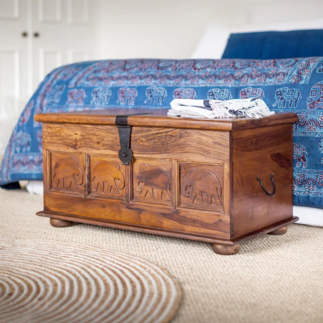 Solid Wood Coffee Table Trunk - Image 3