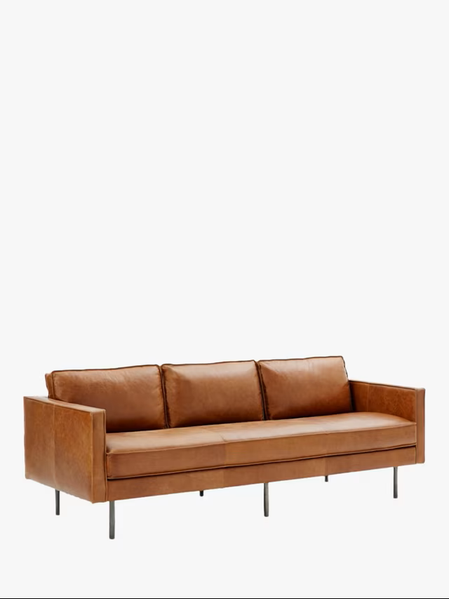 Comfywood Milano Brown Leather Sofa - Image 3