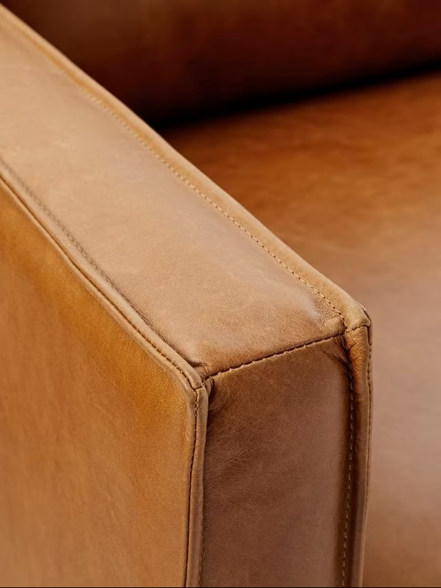 Comfywood Milano Brown Leather Sofa - Image 5