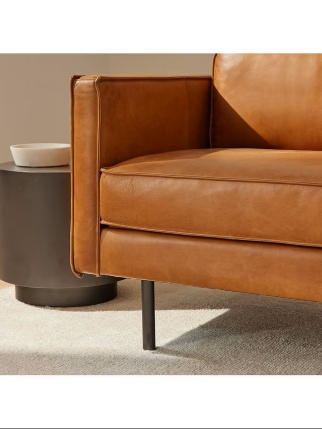 Comfywood Milano Brown Leather Sofa - Image 4