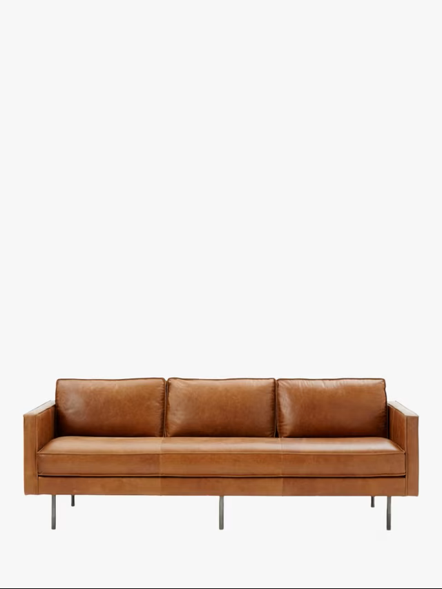 Comfywood Milano Brown Leather Sofa - Image 2