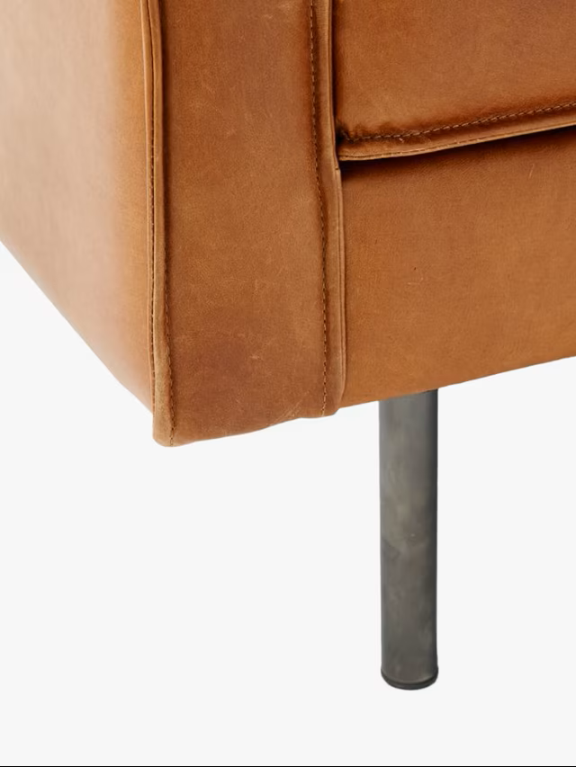 Comfywood Milano Brown Leather Sofa - Image 7