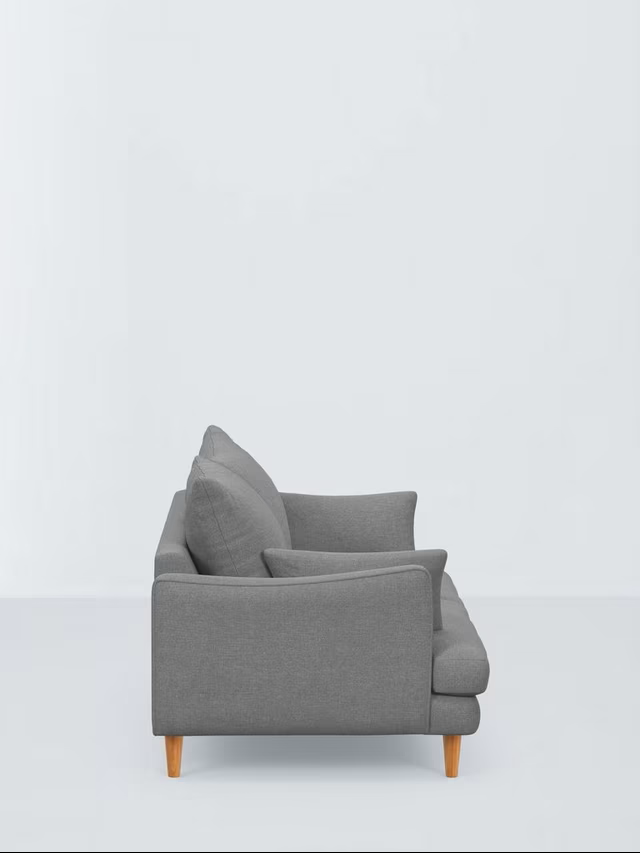 Comfywood Oslo Gray Upholstery 2 Seater Sofa - Image 5