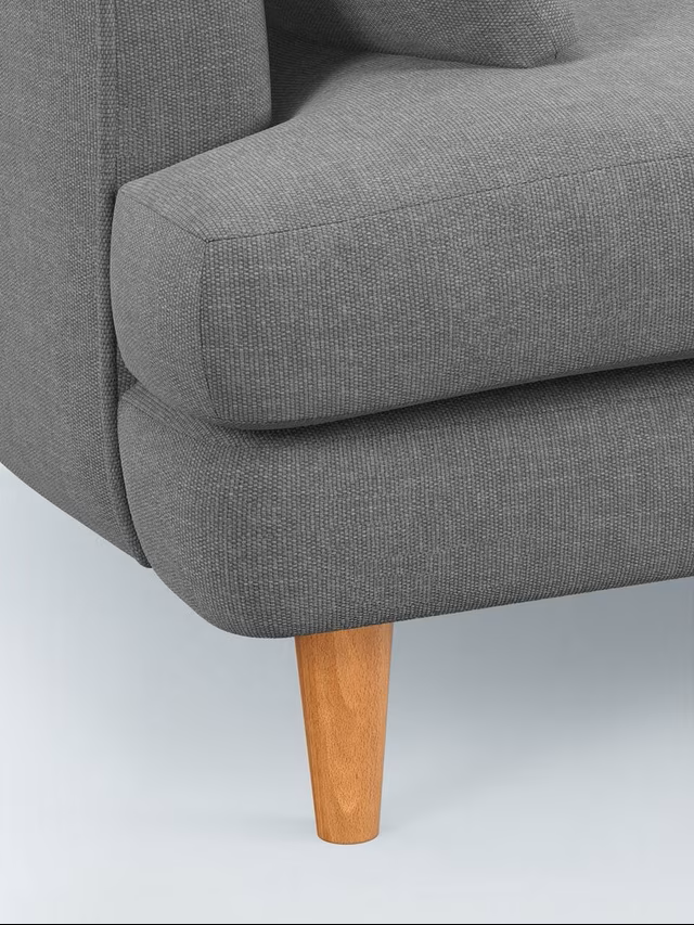 Comfywood Oslo Gray Upholstery 2 Seater Sofa - Image 4