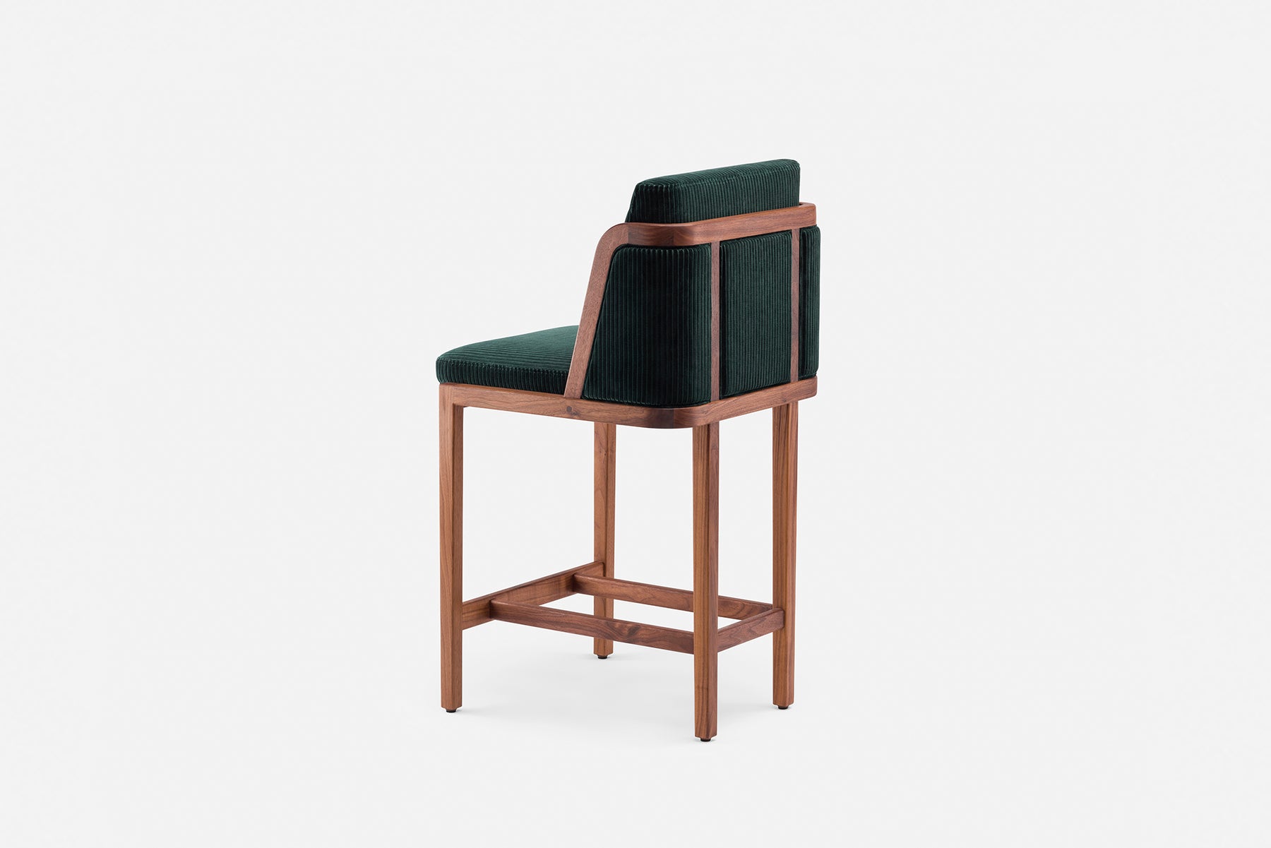 Comfywood Olive Solid Wood Upholstery Bar Chair - Image 5