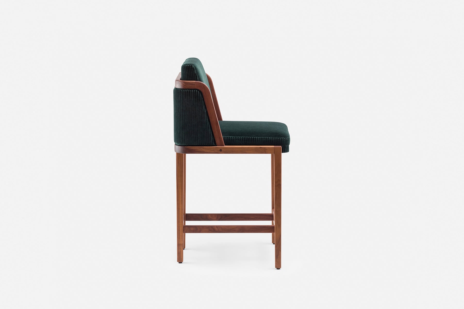 Comfywood Olive Solid Wood Upholstery Bar Chair - Image 3