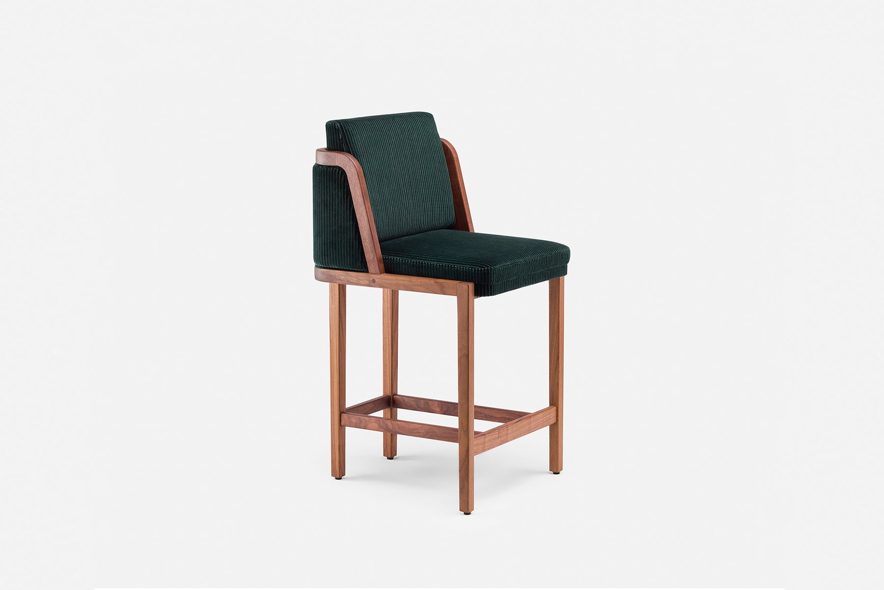 Comfywood Olive Solid Wood Upholstery Bar Chair