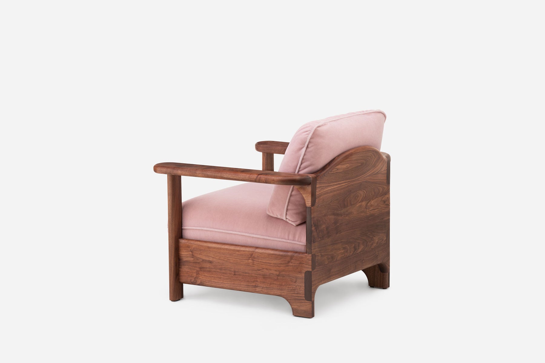 Comfywood Walnut Lounge Armchair - Image 3