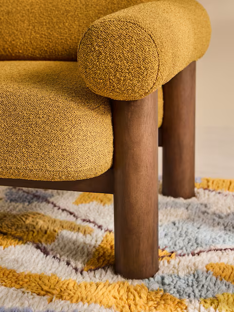 Comfywood Golden Rounded Lounge Armchair - Image 5